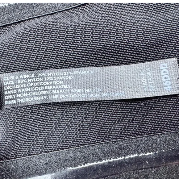 Torrid Bombshell Everyday Strapless Push-Up Bra Black Lace Trim 46DDD - Picture 12 of 13